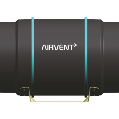 Airvent EC Motor Inline Fan Variable Speed 200mm MAX 180W